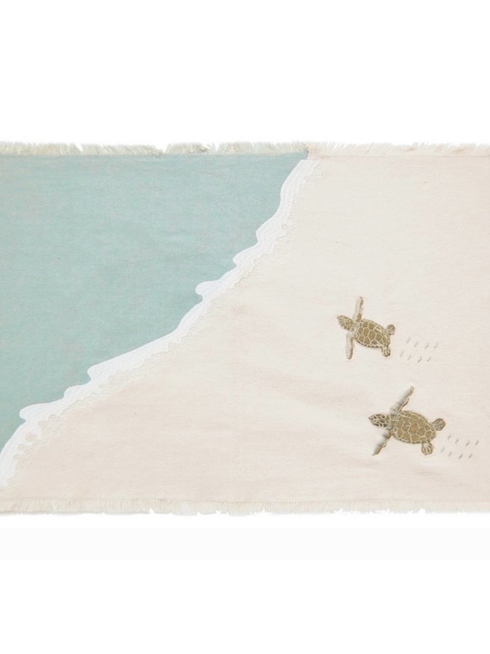 RightSide Designs Baby SeaTurtle embroidered Placemats & Table Runner